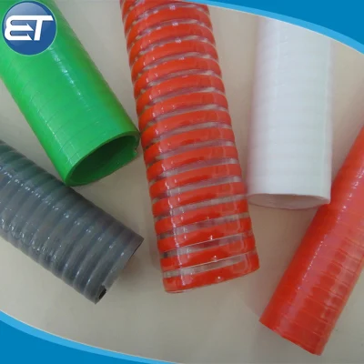 Manguera de succión de la hélice de PVC flexible con el calor resistente al aceite de congelación