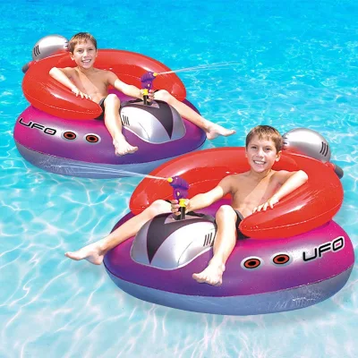 Sillón OVNI inflable de flotación de la piscina con pistola aplicadora