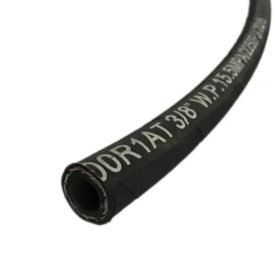 Manguera de goma de hidráulica de alta presión cable trenzado manguera de aceite de caucho flexible en espiral