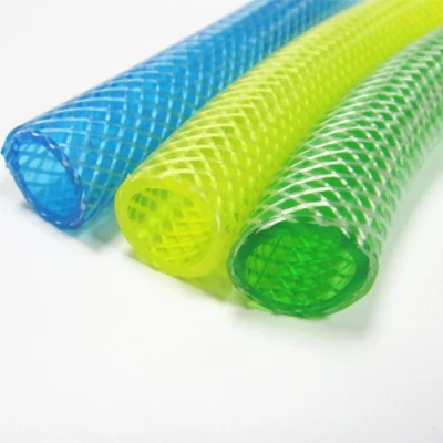 Heavy Duty Nylon transparente de PVC flexible trenzado manguera de 1/4&quot; a 3&quot; para el riego el riego del jardín de Gas Combustible de aceite de ducha