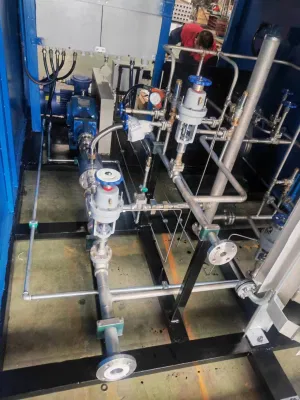 Estación de recarga de GNL portátil con sistema de control automático para NGV Combustible Skid