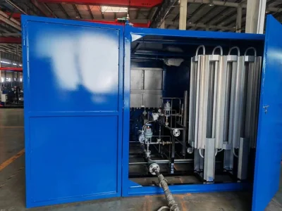 Estación de recarga de GNL portátil con sistema de control automático para NGV Combustible Skid