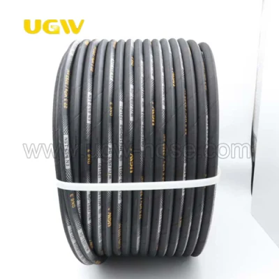  China caliente fábrica vende SAE DIN EN853 de aceite de la manguera hidráulica de 1 pulgada manguera de goma flexible de carrete de 25mm