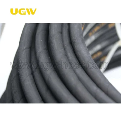 China caliente fábrica vende SAE DIN EN853 de aceite de la manguera hidráulica de 1 pulgada manguera de goma flexible de carrete de 25mm
