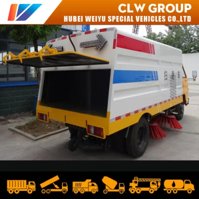 La CMM 4X2 3toneladas pequeño camión de barrido de calles 5.5-6m3/Cbm Road basura/polvo/limpieza de aguas residuales de la Máquina barredora vehículo