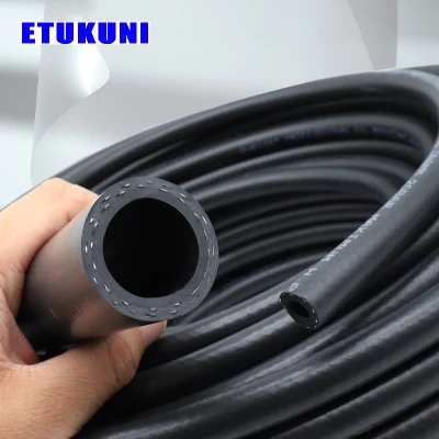  Manguera flexible de caucho EPDM para trenzado EPDM Aire respirable negro Manguera del radiador del enfriador de agua de admisión manguera del aire acondicionado del coche