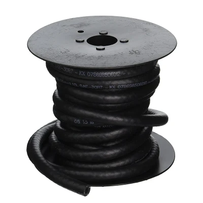 Yute trenzado negro resistente al aceite Flexible de inyección de combustible flexible de fibra