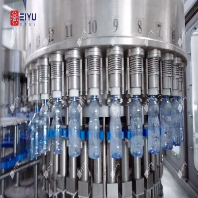  Frasco de vidrio y PET manantial de agua mineral de la línea de producción de la máquina de llenado