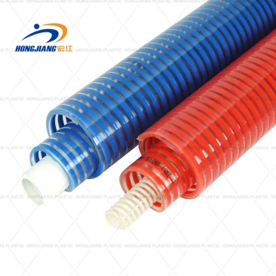 Refuerzo de plástico de PVC corrugado Oipe 1pulgada Manguera de aspiración de 1 1/2 pulg 2pulgadas 3pulgadas de 4 pulgadas de 8 pulgadas de 6 pulgada de tubo de PVC de aspiración