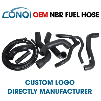 Combustible diesel de motor hidráulico de caucho flexible de alta presión negro personalizado Tubo de tubo de aceite NBR tubo de admisión del depósito de nitrilo