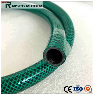Trenza de fibra de PVC flexible Jardín manguera de agua