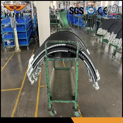 Flexible de Alta un paño suave trenzado textil 20bar 300 psi de agua de aire combustible arenado Alambre de acero de alta succión de PVC hidráulico trenzado manguera de caucho amarillo