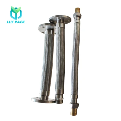  Resistencia a la corrosión línea corrugada pieza Acero inoxidable tubo de metal flexible