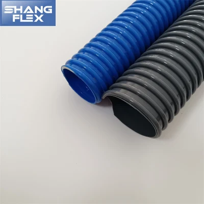 Bomba de agua multiusos azul de alta calidad succión de agua de PVC Helix Manguera