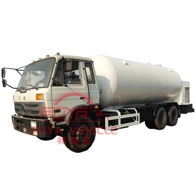  210HP Dongfeng 20000liter Used 10mt LPG Road Tanker with Flow Meter