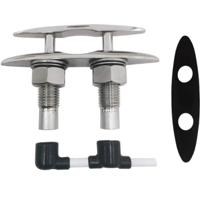  Acero inoxidable 316 retráctil de perfil bajo Cleat Pull up montaje enrasado Muelle de la cubierta de barcos Mooring Rope Cleat