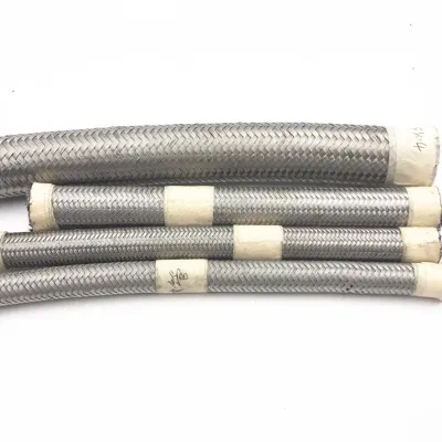  El PTFE Ss Auto flexible de nylon de alta presión de la Motocicleta conjunto hidráulico un8 de la línea de manguera de radiador de aceite PTFE