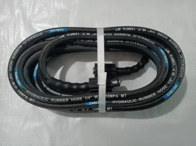  Flexible de chorro de agua de alta tensión doble cabeza grande Tubo de acero de la máquina de lavado de automóviles la manguera de goma