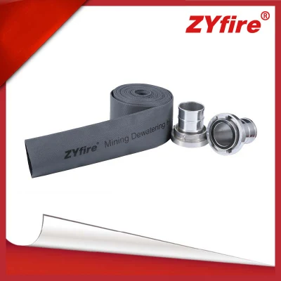 Resistente al aceite y combustible Zyfire cubierto de TPU forros NBR la manguera de descarga de agua de minería de datos