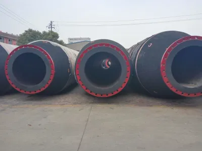  Manguera flexible de aspiración y drenaje de agua de gran diámetro para caucho resistente al desgaste Dredger de arena con brida