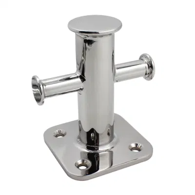 Accesorios para el acoplamiento del barco Grado marino 316 Acero inoxidable Morado Bitt Cleat Single Cross Yacht Deck Mooring Bollard