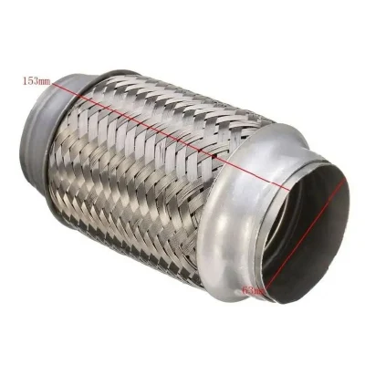  Sistema de escape Accesorios de tubo de acero inoxidable manguera trenzada de metal Doble Capas de fuelle para tubo de escape automático