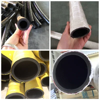 Productos de goma manguera de escape húmedo marino mangueras de bomba de agua concreto Manguera flexible de goma de aspiración de aceite de suministro de agua