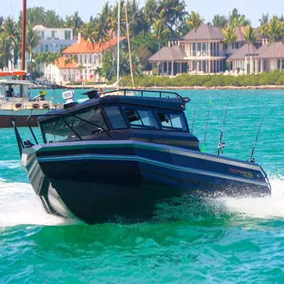  25ft 7,5m Yate de aluminio Sport Speed Cabin Cruiser Easy Craft Barco de pesca para la venta