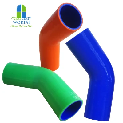 Silicona de 45 grados de manguera silicona codo reductor de Turbo Kit de manguera