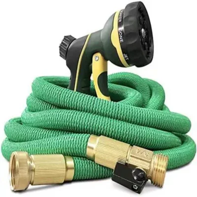  Manguera de agua para vehículos de 35ft RV con correa de almacenamiento y bolsa, manguera de agua potable de 5/8&quot; con accesorios de aluminio, para Camper Marine de remolque de viaje