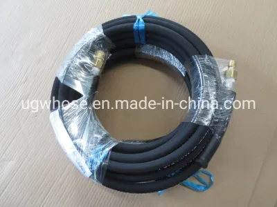 100FT X 3/8 de pulgada manguera de chorro de agua con 22mm X Conexión rápida de 3/8 pulg.
