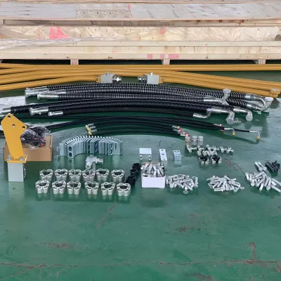 Juego de instalación de martillo de tuberías de martillo de aguilón hidráulico de cucharón Tubería de tubería de manguera de aceite del interruptor