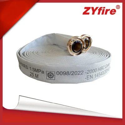  Zyfire 2pulgada manguera industriales de alta presión Manguera Marina de lienzo blanco