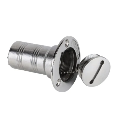  Espejo marino pulido 316 Acero inoxidable hardware cuello barco combustible Tapa de la llave de llenado/llenado de la cubierta