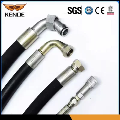 Manguera de succión de agua a alta presión arandela de presión de aire Aceite tubo flexible de caucho reforzado textil de la manguera hidráulica aire manguera hidráulica de la manguera de caucho mangueras giratorio