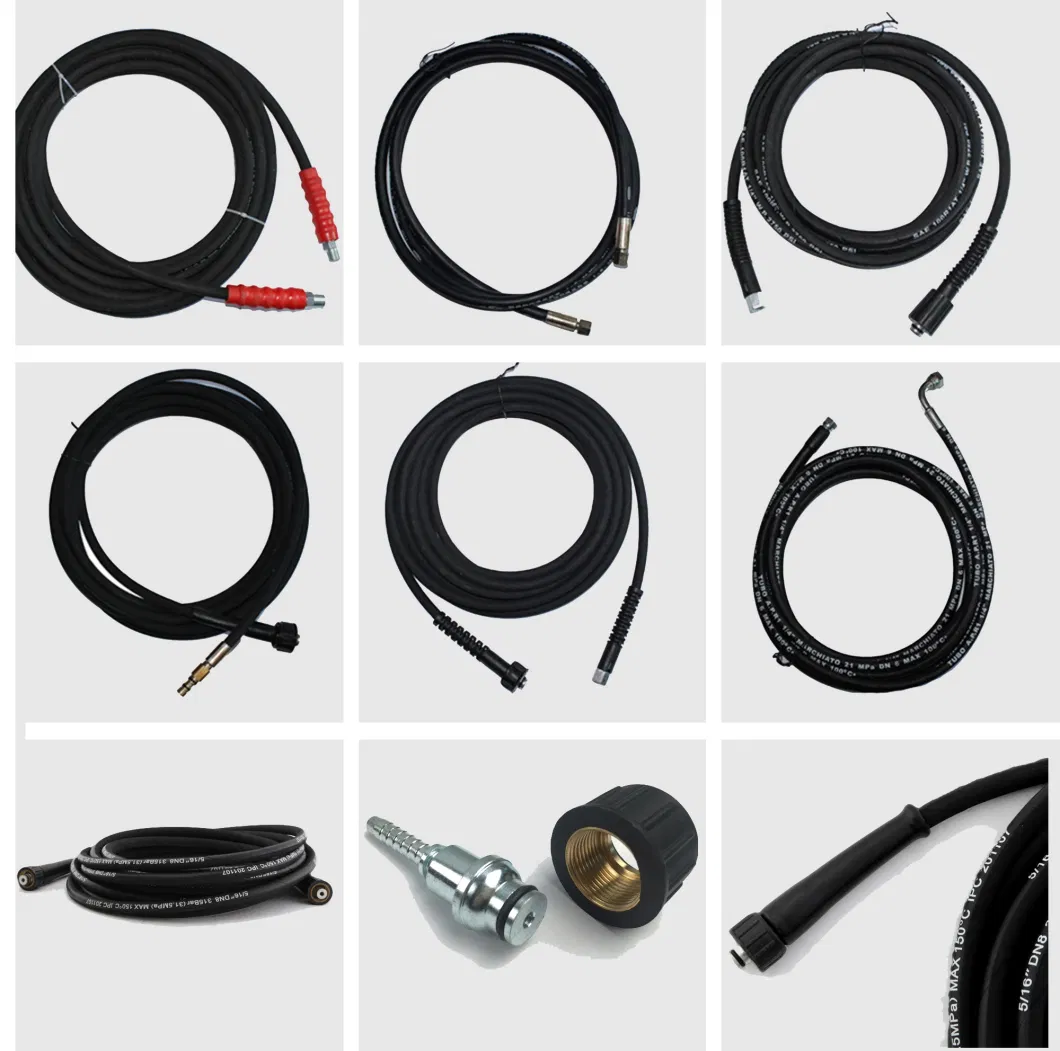 Black 3/8&quot; X 25&prime; 4000 Psi Jet Wash Water Hose for Us Market