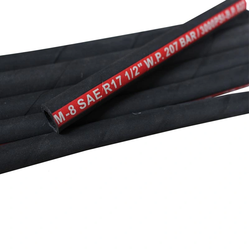 Steel Wire Reinforced Rubber Hose SAE 100 R17 Hydraulic Oil Resistant Hose