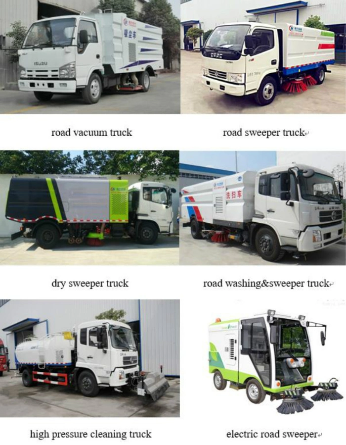 Dongfeng 3tons/3t/3t Road Sweeper Automobile with 1.5cbm Water Tank 4cbm Garbage Tank 5cbm-6cbm Street Cleaning Sweeping Truck