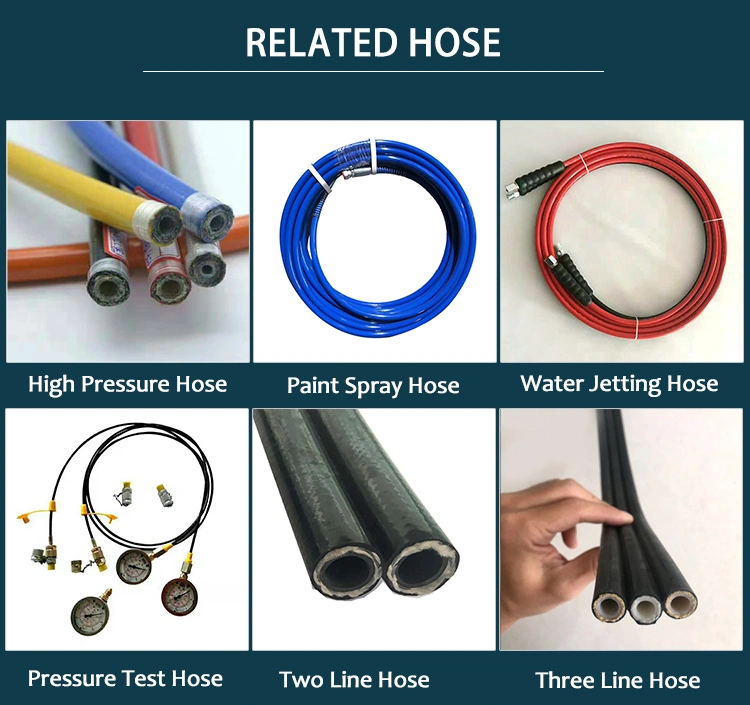 High Temperature Flexible 1 Inch Fuel Oil Resistant Nitrile Industrial High Pressure Hydraulic Rubber Hose for Gas Station