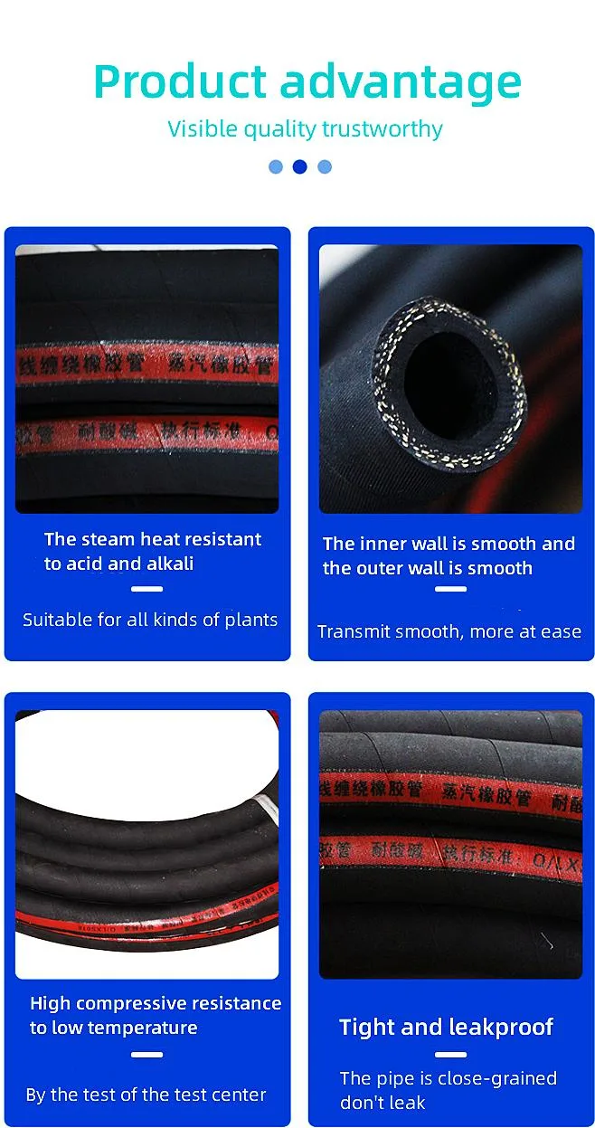 Flexible Steam/Oil Hydraulic Hoses Pipe High Temperature Steam Hose