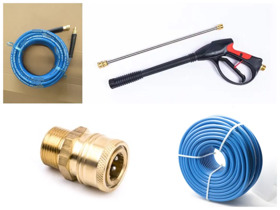 100FT X 3/8 Inch Water Cleaning Jet Hose with 22mm X 3/8 Inch Quick Connect