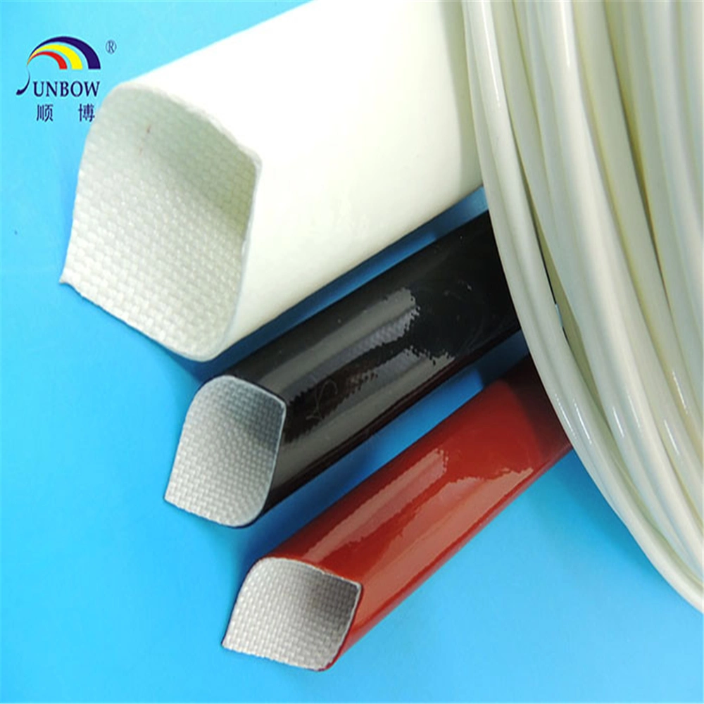 Silicone Rubber Glass Fiber Sleeving Red Tube Used Motor Wires