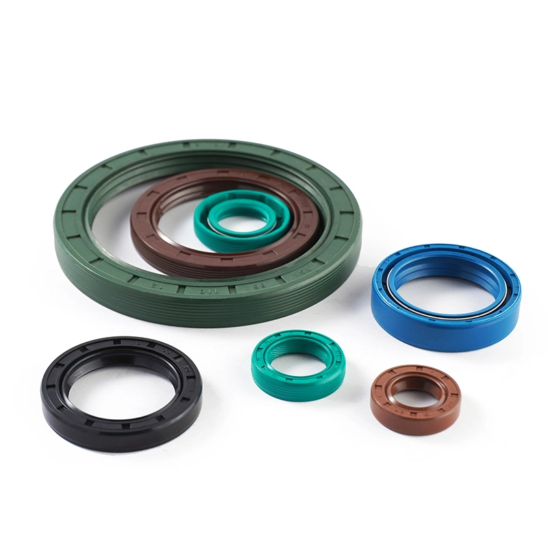 High Temperature Oil Seal Different Type Oil Seal Tc Tg Tg4 Tb Sc Ta Type 70-75 Shore a NBR Buna FKM FPM Silicone Black Green Brown Double Lip Oil Seal