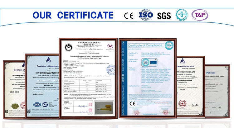 Sk7004b ISO 17712 Certification Container Numbered Anti-Spin Steel Bolt Seal