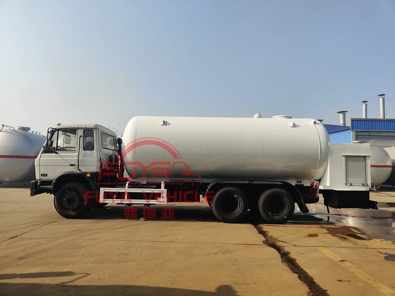 210HP Dongfeng 20000liter Used 10mt LPG Road Tanker with Flow Meter