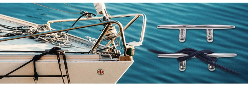 Stainless Steel 316 Retractable Low-Profile Cleat Pull up Flush Mount Dock Boat Deck Mooring Rope Neat Cleat