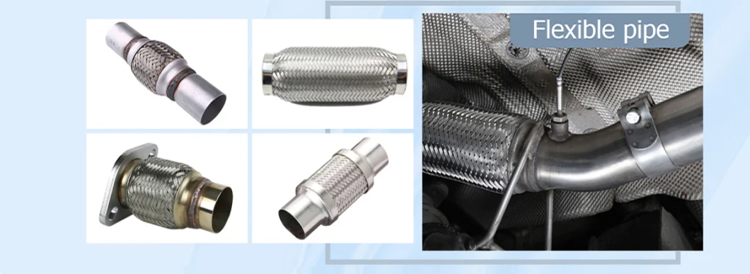 Car Motorcycle Stainless Steel Bellows Metal Expandable Metal Hose Flexible Exhaust Pipe Automotive Parts