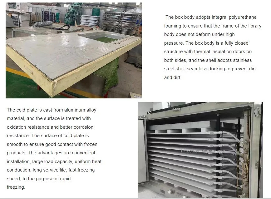 Marine Used Hydraulic Horizontal Contact Shelf Plate Freezer with Aluminum Refrigeration Plate for Fish Shrimp Seafood Freezing on Board