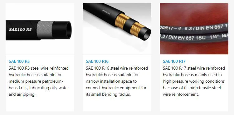 Flexible High-Pressure Rubber Hydraulic Hose: En853 2sn SAE100 R2at, 38mm Diameter, Steel Wire Braided, Resistant to Oil