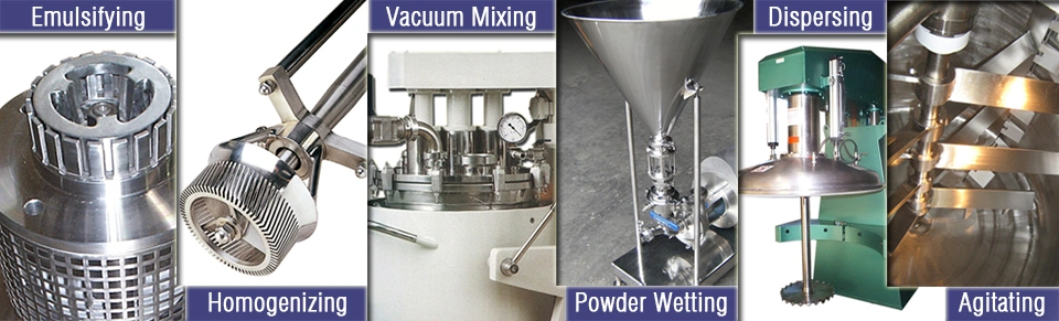 High Shear Mixer with Stainless Steel Mobile Homogenizer